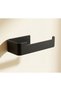 Adhesive Metal Toilet Paper Holder – Modern Wc Paper Holder – Matte Black / White - 3