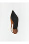 Brown Pointed Toe Women's Heeled Shoes - 4