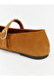 Suede Look Women's Ballerinas - 4