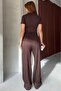 Women's Modal Fabric Double Zippered Top and Bottom Set - 6