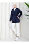 Linen Buttoned and Belted Double-Breasted Collar Trench Coat - 5