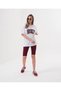 Women's Printed Oversized Crew Neck T-Shirt - T-Shirt Leggings Set - 3