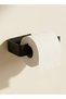 Adhesive Metal Toilet Paper Holder – Modern Wc Paper Holder – Matte Black / White - 5