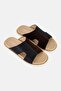 Men Slip On Micro Suede Arabic Sandals, Brown - 2