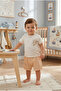 100% Cotton Lu Sailing Patterned 360 Printed Textured Shorts Baby Boy Set Summer Top and Bottom Set - 2