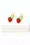 Heart Cherry Strawberry Ladybug Design Clip on Earrings for Pierced Ears