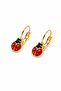 Heart Cherry Strawberry Ladybug Design Clip on Earrings for Pierced Ears - 2