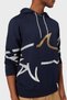 Paul & Shark Logo Printed Stretch Cotton Pack Regular Fit Hooded Sweat Men's Sweat 24411882 013 - 4