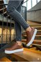 Orthopedic Lace-Up Lightweight Slipper with Stitched Soles Non-Slip Sole Uk Leather Leather