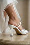 Sparkly Sequined Women's Slipper Pointed Toe Stiletto Heel Stylish Event Evening Dress Shoes Model - 3