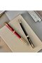 قلم حبر جاف سونيت | طلاء أسود لامع مع حواف ذهبية | سن متوسط ​​| علبة هدايا | 8552 - 6