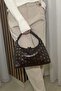 Women's Coffee Staple Detailed Hand and Shoulder Bag - Soft Leather - Daily Bag - 2