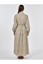 Shirt Collar Embroidered Dress Mold Green - 4