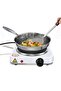 Single Burner Electric Hot Plate: Portable Countertop Stove with Adjustable Temperature Contr