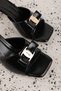 Women's Stiletto Heel U Elegant t Buckled Evening Dress t Slipper Art.326 Black Patent Leather - 2