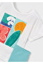 Girl's Printed T-Shirt Capri Leggings Set 3732 - 3