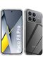 Poco F8 Pro Compatible Camera Protected Case Impact Prioritizing Transparent Sheer Stretchy Silicone Cover