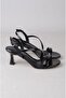 Seç Y200 Strappy Heel Shoes (Heel: 7.5cm) Black - 7