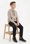 Transitional 100% Cotton Kangaroo Pocket Hooded Boy's Tracksuit Set - 3