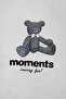 2058 Women's 100% Cotton Teddy Bear Printed Crew Neck T-Shirt White - 3
