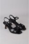 Seç y213 heelled women's evening shoes (heel: 7.5cm) black - 3
