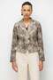 Leopard Patterned Crop Jacket