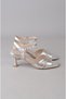 Seç Y213 Heeled Women's Evening Dress Shoes (Heel: 7.5cm) Silver - 4