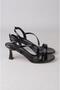 Seç Y200 Strappy Heel Shoes (Heel: 7.5cm) Black - 6