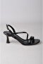 Seç Y200 Strappy Heel Shoes (Heel: 7.5cm) Black - 2