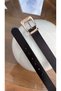 Black Gold Buckled Effect Belt - 2