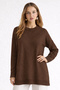 Patterned Tesettür Tunic N3192 Mink