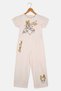 Toddlers Girl Short Sleeve Mickey And Friends Bodysuits, Light Pink - 2