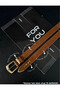 Bridge Buckle End Set Women's Pants Belt, Jacket Belt, Dress Belt, Shirt Belt - 2
