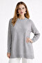 Patterned Tesettür Tunik N3192 Gray