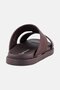 Men Slip On Arabic Sandals, Dark Brown - 3