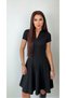 Polo Neck A-Line Dress - 2
