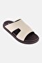 Men Slip On Arabic Sandals, Dark Khaki