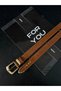 Bridge Buckle End Set Women's Pants Belt, Jacket Belt, Dress Belt, Shirt Belt - 4