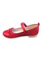 Pmk Emt Booties Red Patent Leather Ballet Flats Mustache Bow Girls' Shoes Evening Dress Fancy Wedding - 3