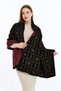 Buket Model Black-Burgundy-Khaki Knitwear Shoulder Shawl, Knitwear Shawl, Shawl, Women'S, Young, Mother's Shawl, 75X180 cm