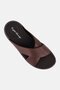 Men Slip On Arabic Sandals, Brown - 3