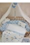 60X120 Hair Braid Protection Sleeping Set for Crib – L Stretch Fabric Mosquito Net and Ruffled Duvet Cover - 3