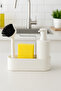 3-Function Dishwashing Liquid Dispenser with Brush, Hanging Sponge Holder, Liquid Soap Dispenser, Detergent Holder
