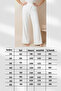 X Nurbeli White Pleated Stretchy White Women's Palazzo Pants - 5