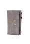 Women's Glittery Zipper Compartment Bag with Wallet and Card Holder Compartments