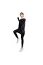 Modest Workout Top Women – Long Sleeve Loose Fit Tunic, Full Coverage (Black) - 2