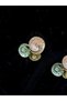 Stainless Steel Special Design Mine Engraved Multi Color Women Earring - 6
