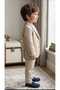 Striped Baby Suit with Jacket, Pants, T-Shirt and Chain Accessories - 2