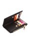 Women's Glittery Zipper Compartment Bag with Wallet and Card Holder Compartments - 4