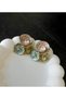 Stainless Steel Special Design Mine Engraved Multi Color Women Earring - 7